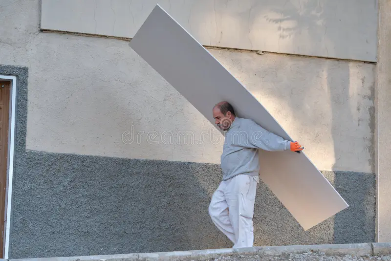 Sheet lifter hire Piccadilly Circus - W1 for positioning plasterboard
